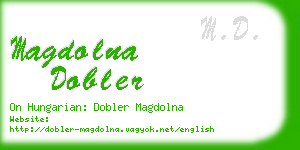 magdolna dobler business card